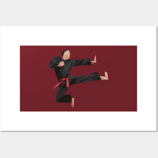 Low Poly Karate Posters and Art